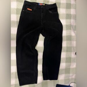 size 32 corduroy black empyer jeans